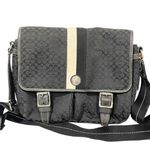 Coach SIGNATURE F70183 VOYAGER BLACK CROSS BODY MESSENGER BAG Photo 0