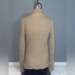 Calvin Klein tan cream turtleneck ribbed sweater top shirt womans medium EUC Photo 1