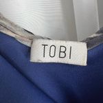 Tobi Blue Tropical Dress Chiffon Size Small Photo 4