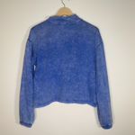 SO  Lounge Life | Blue Stonewashed  Quarter Zip Sweatshirt | Medium Photo 1