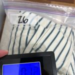 LL‎ Bean Womens Jacket XS Stripe Zip Up Cotton Ultra Soft Knit White Green Photo 5