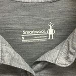 Smartwool  Heathered Gray Cuffed Short Sleeve Button Front Polo Shirt Size Small Photo 2