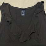 Gap  size small black sleeveless ruffle neck knit top GUC Photo 2