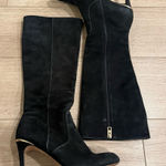 Coach  Roma Black Tall Suede Heeled Knee High Boot Leather Size 10 Photo 0