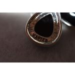 Unique Vintage Vintage Chic Napier 1970's silver tone black polished stud/post Earrings Photo 1