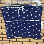 Faded Rose Floral Strapless Crop Top Size XL Blue Photo 0