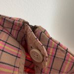 Anthropologie  The Essential Slim Pants Plaid Zipper Button Side Front Pockets 2 Photo 6