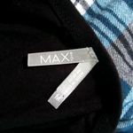 Max Rave  Medium Black Plaid Basic Sleeveless Dress Photo 4