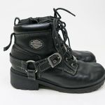 Harley Davidson Women's Tegan Lace up Boots Black Size 8.5 Photo 1