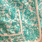 Oscar de la Renta OSCAR VINTAGE AQUA BLUE WHITE BLAZER JACKET CRYSTAL BUTTONS 8 Photo 4