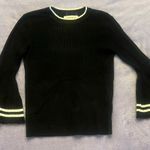 Black and white womens sweater flare sleeves size medium‎ Photo 0