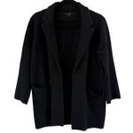 J Crew Sophie Open Front Sweater Blazer Womens XS Black Wool Blend J0244 Photo 0