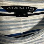 Veronica Beard  Blue Stripe Marine Muscle Tank Top Pima Cotton Casual Small Photo 5