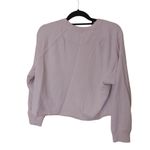 Aerie Areie Size Medium M Light Pink Raw Hem Sweatshirt Long Sleeve Top Casual Comfy Photo 1