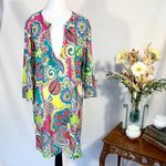 Anne cole NWT  Multicolor Paisley Print Swim Cover-Up Lightweight Dress Sz L/XL💛 Photo 10
