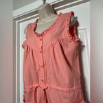Vintage Courtney’s Things Peach Coquette Jumper Girlie Romper Cotton Jumpsuit Orange Photo 7