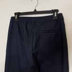 Gap  navy blue pinstripe drawstring casual jogger pants size US 0 Photo 3