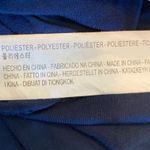 ZARA Trafaluc navy blue blouse top shirt v- neck pocket button Size M Photo 7