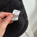 Zenana Outfitters Women's M 1/4 Zip Teddy Fleece Pullover Solid Black Comfy Cozy Lounge Photo 5