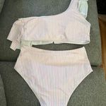 Vimpunec Women High Waisted 2 Piece Bikini Set Bandeau Ruffle... Photo 6