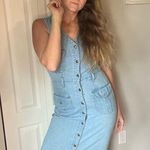 California gold rush Jean dress Blue Size M Photo 5