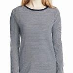 Rag and Bone Navy Blue/White Striped Cotton Jersey T-Shirt Dress Size Medium Photo 2