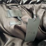 NEW NWT RtA Inessa Patent Quilted Jacket In Black Size L Photo 9