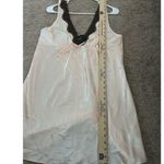 Jones New York Light Pink Mini Slip Dress Lace & Bow Details Size Large Coquette Photo 6