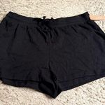 Colsie Black Fleece Lounge Drawstring Shorts Photo 0