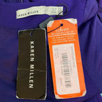 Karen Millen Ruffle Evening Wiggle Purple Dress Photo 7