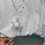 Free People NWT We The Free Newport Bubble Stripped Top, size Large Photo 7