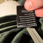 Anthropologie Velvet Crisscross Back Long Sleeve Holiday party Top Green bows Photo 7