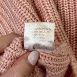 Lovers + Friends Mockneck Cropped Loose Knit Pink Long Sleeve Wool Blend Sweater Photo 9