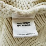 Sabo Skirt Chunky Cable Knit Sweater Cream Size Large Boxy Oversized Photo 5