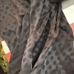 Madewell Textured Dot Button Front Blouse Black V-Neck Long Sleeve Size 2 Photo 8