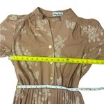 Vintage Midi Dress Brown Pleated Skirt White Butterflies Cottagecore No Size Size undefined Photo 2