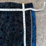 ASOS Black Floral Velvet Tapered Pants, Size W31 L30 - Elegant Evening Wear Photo 11