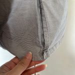 Fossil  Stripe Womens Blazer Sz S Lightweight One Button Academia Ruched Utility Photo 5