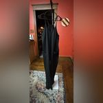 Racer back onesie NWOT black long pants two pockets adj straps sz small Photo 8