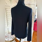 Talbots  Women’s Black Vneck Top Size Medium. Photo 3