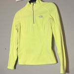 The North Face Half Zip Pullover Fleece Neon Bright Yellow Size XS Women’s Photo 0