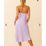 Selfie Leslie NWT Suki Front Split Lilac Midi Dress - XS Photo 2