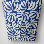 Solid & Striped  Lucienne Midi Skirt XS Blue White Leaf‎ Print Linen Photo 11