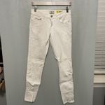 Indigo Rein White Skinny Jeans Women Size 3 Distressed Embroidered Detail Photo 3