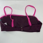 Kona Sol  Women’s Burgundy Pink Square Neck Bandeau Swim Top Size Medium NWT Photo 9