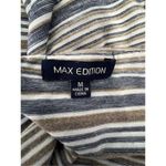 Max Studio Striped Maxi Skirt With Side Slit and Fold Over Waist Photo 3