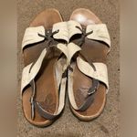 Merrell  Micca Silver Lining Ivory‎ Leather Sandals Womens Size 10 Photo 2