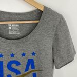 Nike  USA Athletic Cut Grey USA Short Sleeve Tee‎ Women's Size Medium M Photo 1