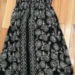 Angie  Women's Printed Smocked Bodice with Halter Strap Maxi Dress. Size Small Photo 5