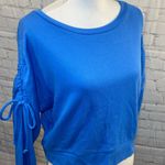 MOSSIMO Sweatshirt Shoulder Tie Blue Photo 1